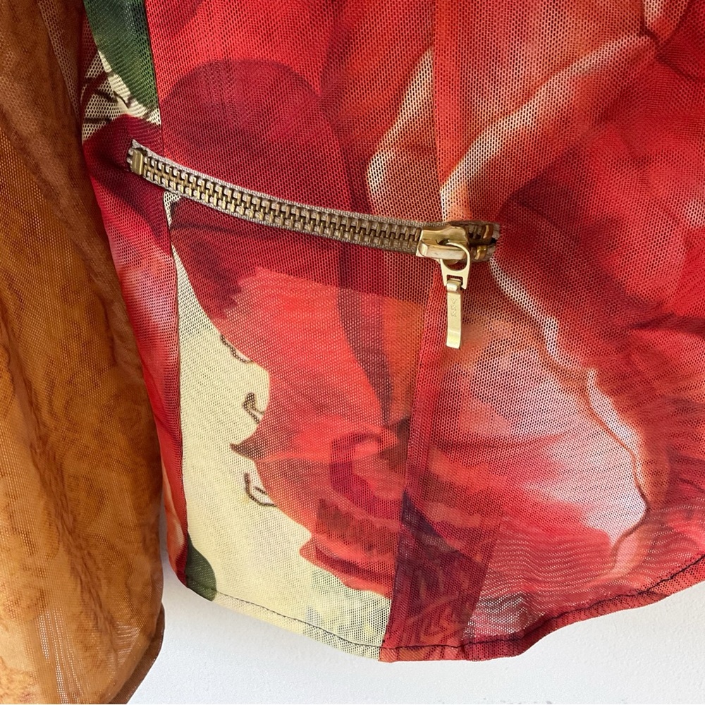 Desigual by Christian Lacroix Floral & Abstract Print Sheer Blazer EU 38/US 6 - Picture 5 of 9